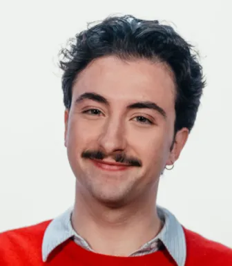 Retrato do humorista Manel Rosa.