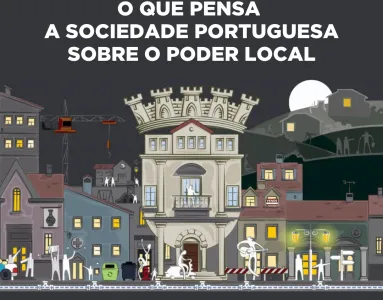 Imagem ilustrada do Barómero do Poder Local. Crédito: Fundação Francisco Manuel dos Santos/José Alves.