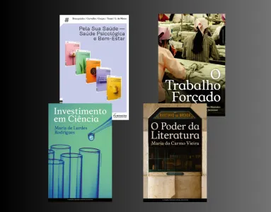 Imagem de um conjunto de livros da Fundação Francisco Manuel dos Santos