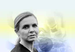 Imagem of the promotion image og the interview investigative journalism, with Mariana van Zeller