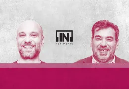 Imagem da dupla do podcast In Pertinente de Sociedade Hugo van der Ding e Paulo Mendes Pinto.
