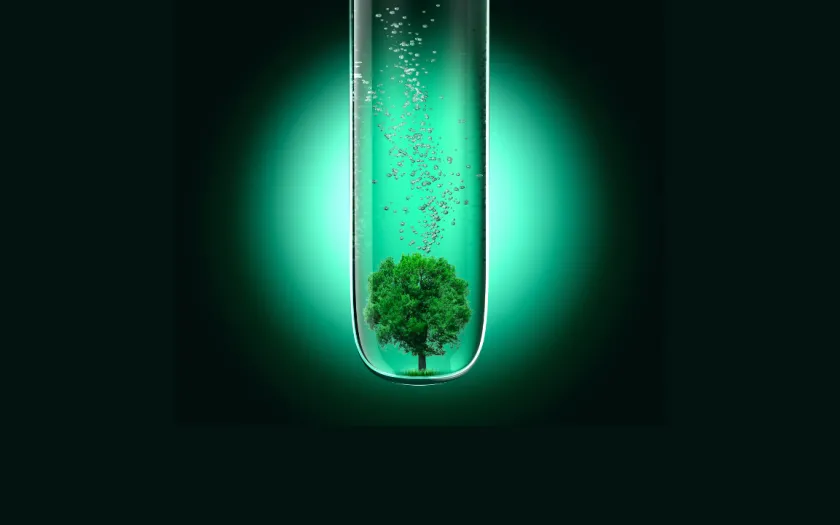 Imagem de uma ampulheta com uma árvore dentro, revela os desafios da ciência em 2023