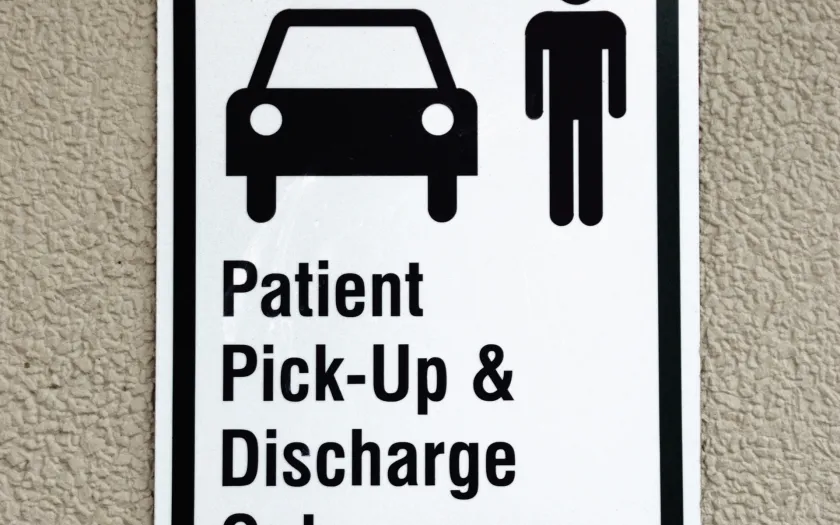 Patient pick-up & discharge only