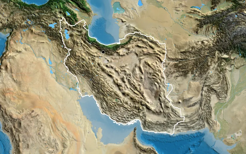 Imagem satélite do Irão