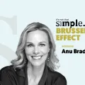 Imagem ilustrativa do programa «Efeito Bruxelas não é assim tão simples» com Anu Bradford