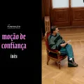 Imagem de Guilherme Geirinhas com Inês Sousa Real, durante as gravações da rúbrica «Moção de Confiança»