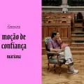 Imagem de Guilherme Geirinhas com Mariana Mortágua, durante a gravação da rúbrica Moção da Confiança