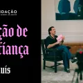 Imagem de Guilherme Geirinhas e de Luís Montenegro, durante a gravação da rúbrica «Moção de Confiança»
