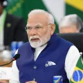 Imagem do primeiro-ministro indiano Narendra Modi, durante a cimeira do G20, no Brasil, em 2024. Crédito: Shutterstock