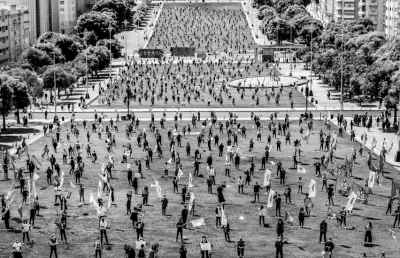 Comemorações do 1º de Maio, na Alameda, em Lisboa, durante a pandemia,