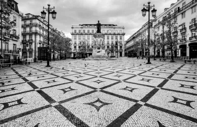 2020: Uma cidade deserta. Na Baixa Lisboeta/Miguel Valle de Figueiredo