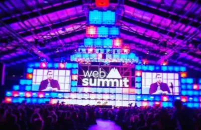 Imagem de uma das ocnferências da Web Summit, que se realizaram em outubro de 2016, em Lisboa. Crédito:  Página oficial da websummitlisbon, no Instagram