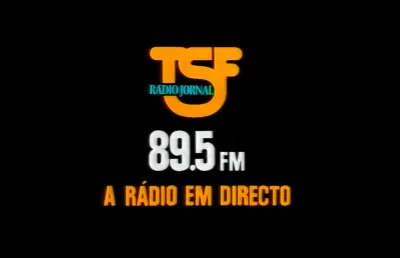 Imagem do logo deda rádio TSF num anúncio da rádio que começou a emitir em 1988. Crédito: D./R.