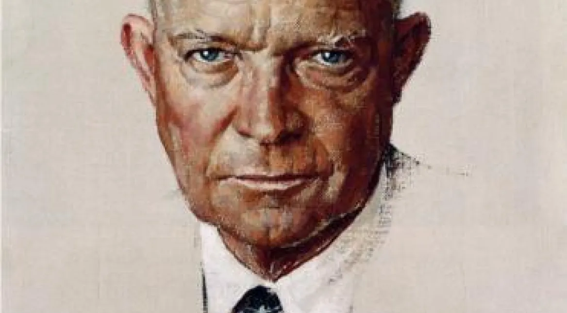 Norman Rockwell, The Day I Painted Ike, 1952.