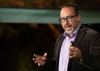 Jimmy Wales Encontro O Trabalho dá que pensar