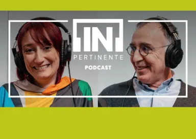 Imagem de Ana Markl e do sociólogo Pedro Góis, a nova dupla de sociedade do [IN]Pertinente podcast