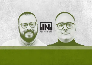 Imagem ilustrativa da dupla do [IN]Pertinente Política, composta por Manuel Cardoso e João Pereira Coutinho