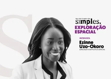 Imagem ilustrativa do programa «Exploração espacial não é assim tão simples», com Ezinne Uzo-Okoro