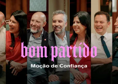 Imagem das entrevistas a sete candidatos às eleições legislativas de 18 de maio de 2025, realizadas por Guilherme Geirinhas, na minissérie «Bom Partido»