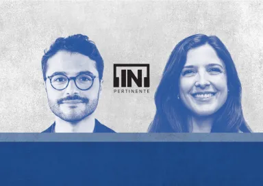 Imagem da dupla do [IN]Pertinente Ciência, composta pelo radialista Rui Maria Pêgo e pela oncologista Leonor Matos
