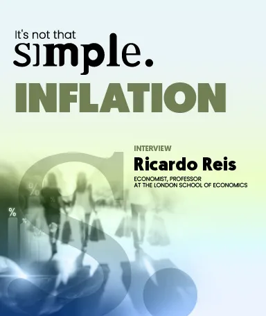 Imagem do programa «Inflação não é assim tão simples», com Ricardo Reis