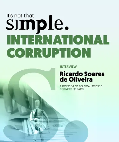 Imagem ilustrativa do programa «Corrupção internacional não é assim tão simples», com Ricardo Soares de Oliveira
