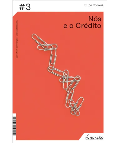 Imagem de vários clips interligados, que fazem a capa do livro «Nós e o Crédito».