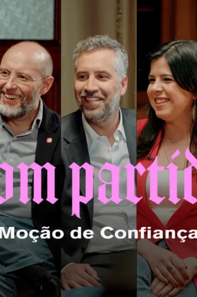 Imagem das entrevistas a sete candidatos às eleições legislativas de 18 de maio de 2025, realizadas por Guilherme Geirinhas, na minissérie «Bom Partido»