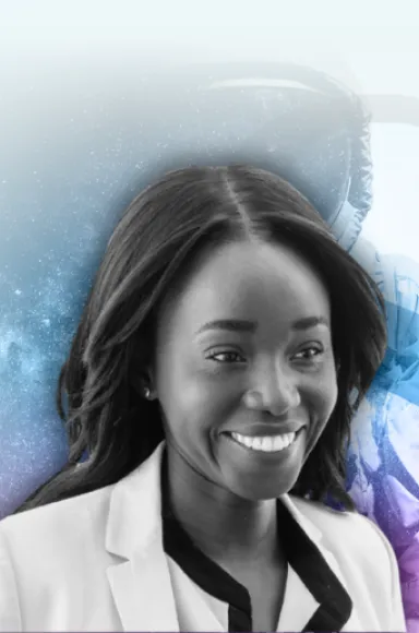 Imagem ilustrativa do programa «Exploração espacial não é assim tão simples», com Ezinne Uzo-Okoro