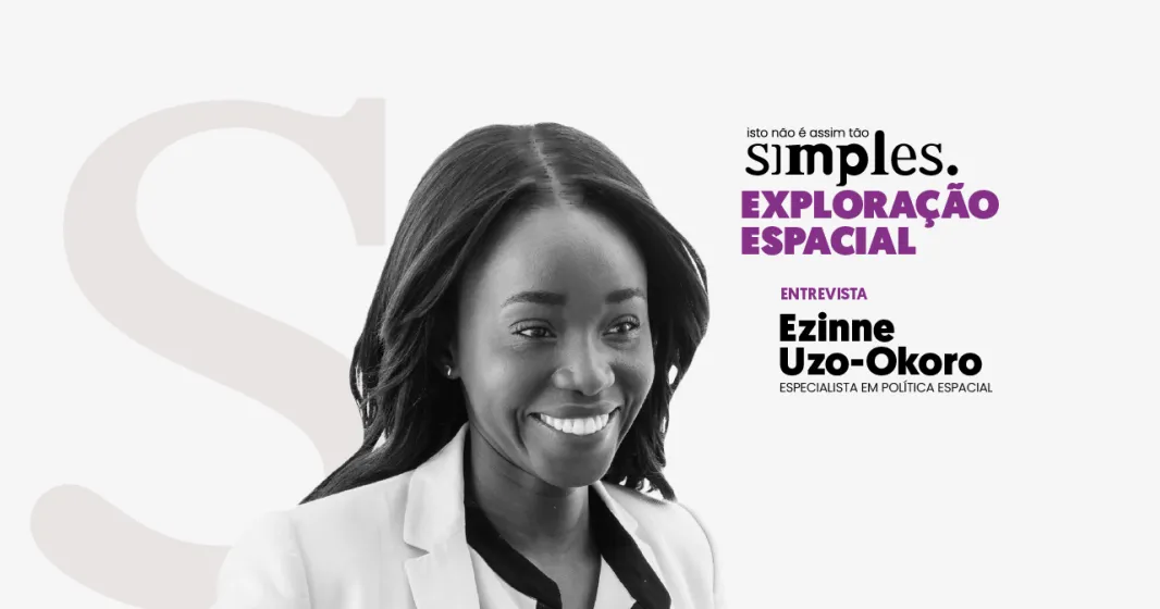 Imagem ilustrativa do programa «Exploração espacial não é assim tão simples», com Ezinne Uzo-Okoro