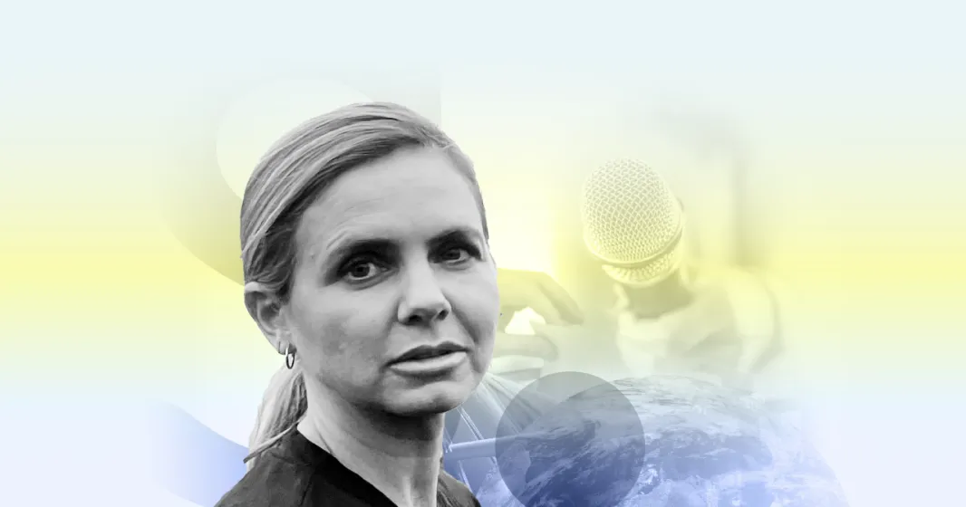Imagem of the promotion image og the interview investigative journalism, with Mariana van Zeller