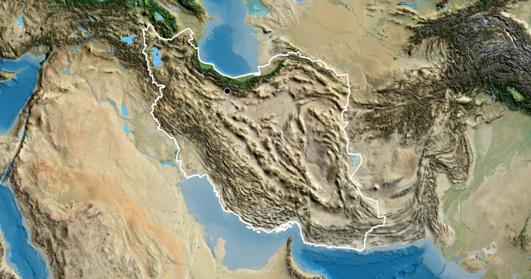 Imagem satélite do Irão