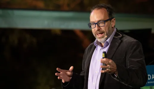 Jimmy Wales Encontro O Trabalho dá que pensar