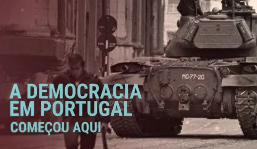 Imagem do vídeo de abertura Cinco Dècadas de Democracia