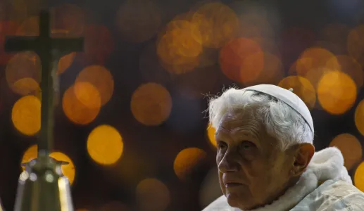 Imagem do Papa Bento XVI, o primeiro a renunciar ao Pontificado na época moderna.  @EPA