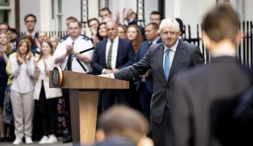 Imagem de Boris Johnson, antigo primeiro-ministro do Reino Unido. @EPA