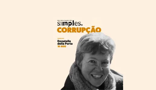 Imagem ilustrativa do programa «Corrupção não é assim tão simples», com Donatella della Porta