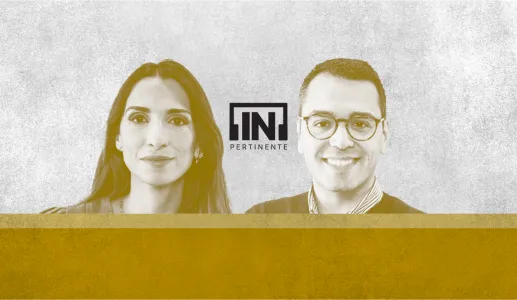 Imagem da dupla do [IN] Pertinente Economia de 2025: Diogo Mendes e Filipa Galrão