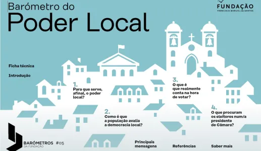 Imagem da capa do barómetro do Poder Local