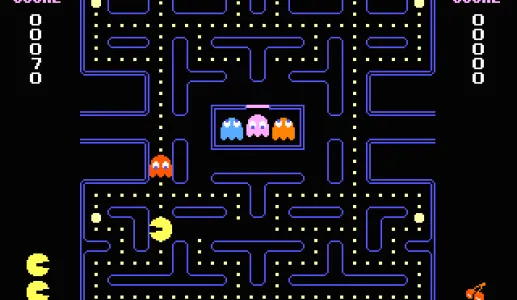 Imagem do jogo eletrónico Pac-man