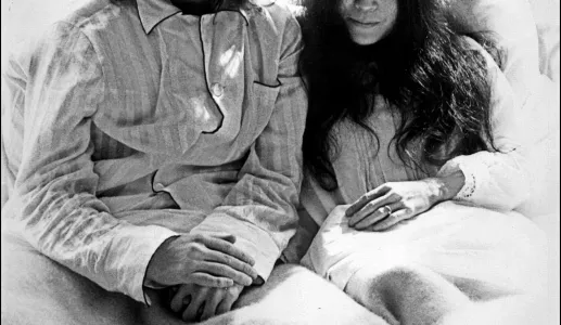 Imagem de John Lennon e Yoko Ono