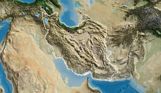 Imagem satélite do Irão