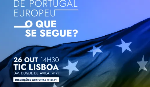 Imagem de bandeira da União Europeia.
