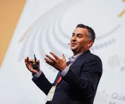 Fernando Alexandre, atual ministro da Educação, a falar num evento da Fundação.
