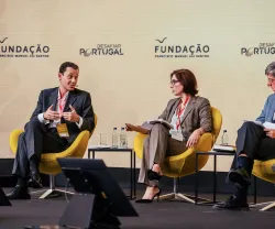 Debate sobre "O desafio da ciência, qualificações e inovação na criação de valor", no Encontro da Fundação Francisco Manuel dos Santos em 2021, "Desafiar Portugal".