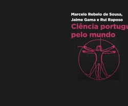 Imagem de divulgação da conferência "Ciência Portuguesa pelo mundo", com autores mencionados.