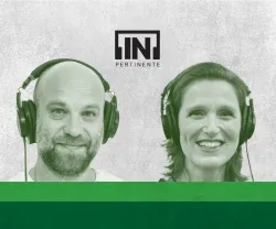 Imagem ilustrativa da dupla [IN] Pertinente Sociedade, com Hugo van der Ding e Isabel Rocha Pinto
