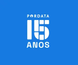 Imagem comemorativa dos 15 anos da Pordata