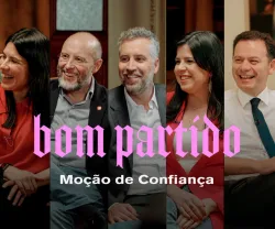Imagem das entrevistas a sete candidatos às eleições legislativas de 18 de maio de 2025, realizadas por Guilherme Geirinhas, na minissérie «Bom Partido»