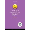 Capa de um livro roxa, com um emoji a piscar o olho ao centro, e com o texto "Crianças e Bem-Estar Digital" e "Ioli Campos".